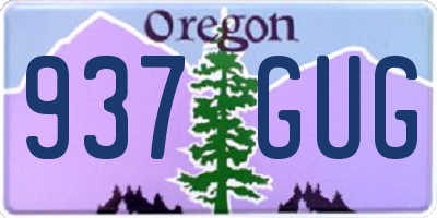OR license plate 937GUG