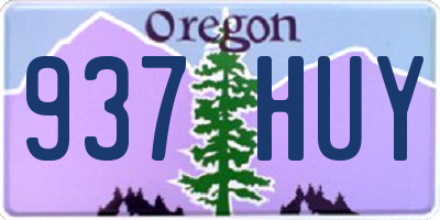 OR license plate 937HUY