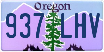 OR license plate 937LHV