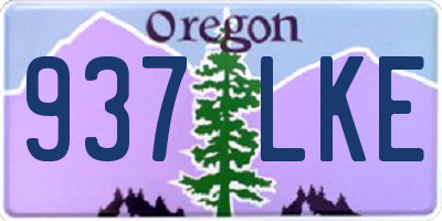 OR license plate 937LKE