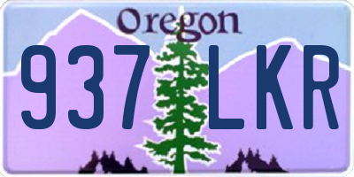 OR license plate 937LKR