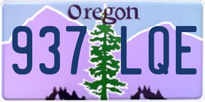 OR license plate 937LQE