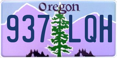 OR license plate 937LQH