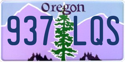 OR license plate 937LQS