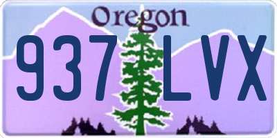 OR license plate 937LVX