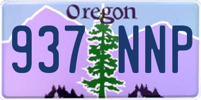 OR license plate 937NNP