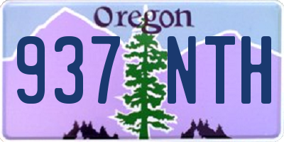 OR license plate 937NTH