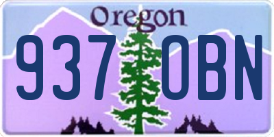 OR license plate 937OBN