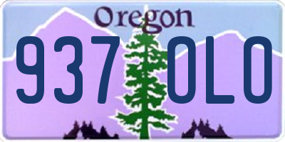 OR license plate 937OLO