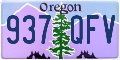 OR license plate 937QFV