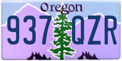OR license plate 937QZR