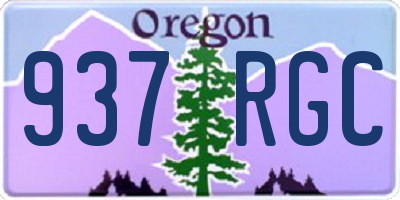 OR license plate 937RGC