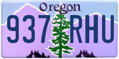 OR license plate 937RHU