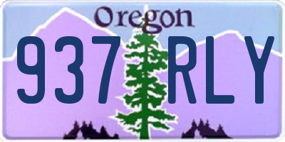 OR license plate 937RLY