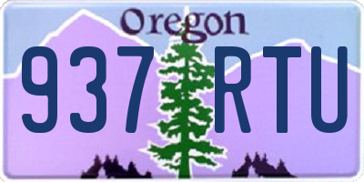 OR license plate 937RTU