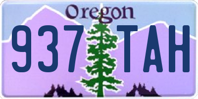 OR license plate 937TAH