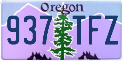 OR license plate 937TFZ