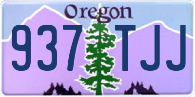 OR license plate 937TJJ