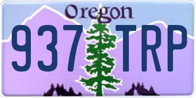 OR license plate 937TRP
