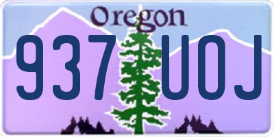 OR license plate 937UOJ