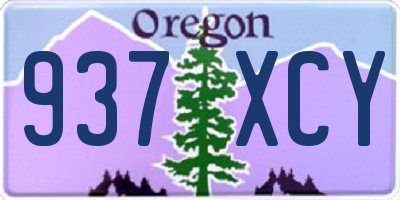OR license plate 937XCY