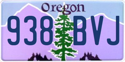 OR license plate 938BVJ