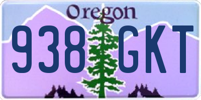 OR license plate 938GKT