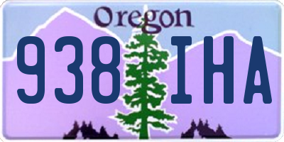 OR license plate 938IHA
