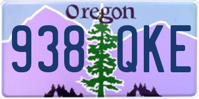 OR license plate 938QKE