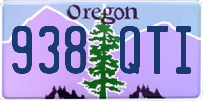 OR license plate 938QTI
