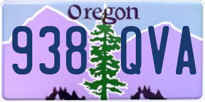 OR license plate 938QVA