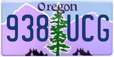 OR license plate 938UCG