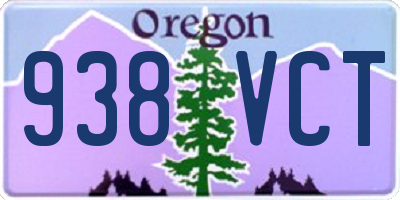 OR license plate 938VCT