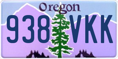OR license plate 938VKK