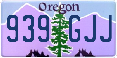 OR license plate 939GJJ