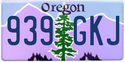 OR license plate 939GKJ