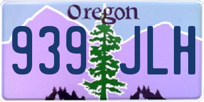 OR license plate 939JLH
