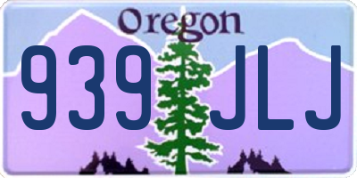 OR license plate 939JLJ
