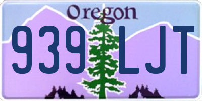 OR license plate 939LJT