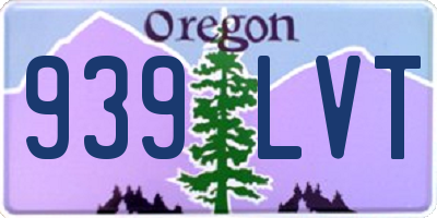 OR license plate 939LVT