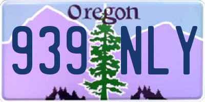 OR license plate 939NLY