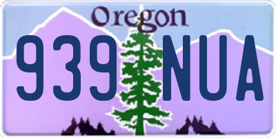 OR license plate 939NUA