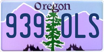 OR license plate 939OLS