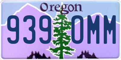 OR license plate 939OMM