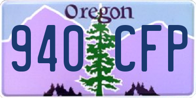 OR license plate 940CFP