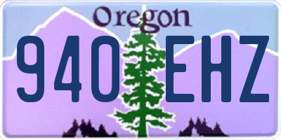 OR license plate 940EHZ