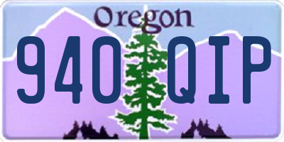 OR license plate 940QIP