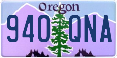 OR license plate 940QNA