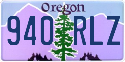 OR license plate 940RLZ