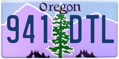 OR license plate 941DTL